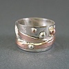 Wide Silver & Copper Ring