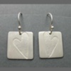 Silver Heart Earrings