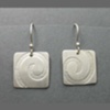 Silver Spiral Earrings