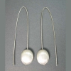 Silver Long Dangle Oval
