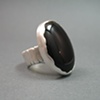 Black Onyx Mountain Ring