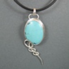 Turquoise and Silver Pendant