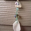 White Sea Glass Ornament - C149