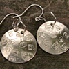 Sterling Silver Disc Earrings