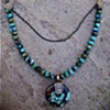 Turquoise & Brass Necklace