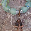Aqua African Bead Bracelet - C38