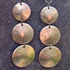 Brass 3-Disc Earrings