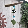 Green Sea Glass Sun Catcher - C188