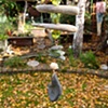 Green Sea Glass Sun Catcher With Stacked Driftwood - C189