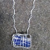 Blue Sea Glass Pendant - S149