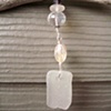 White Sea Glass Ornament - C150