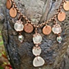 White Sea Glass and Glass Bead Necklace
#C315
