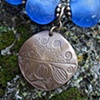 Cobalt Blue Glass Bead Necklace, Photo #2