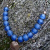 Cobalt Blue Glass Bead Necklace, Photo #1