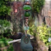 Green Sea Glass Key Chain - C271