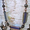 Purple Art Glass Necklace
