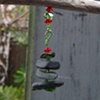 X-mas Tree Sea Glass Ornament - C199