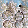 Sterling Tripple Loop Earrings