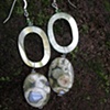 Green Agate Large Earrings