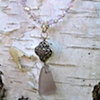 Lavender Sea Glass Pendant - S10