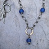 Cobalt Blue African Glass Bead Necklace