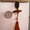 Brown Sea Glass Ornament - C169