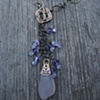 Lavender Sea Glass Pendant - C139
