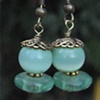 Recycled Glass Bead Earrings