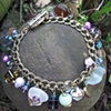 Multi-Colored Beaded Charm Bracelet - C222
