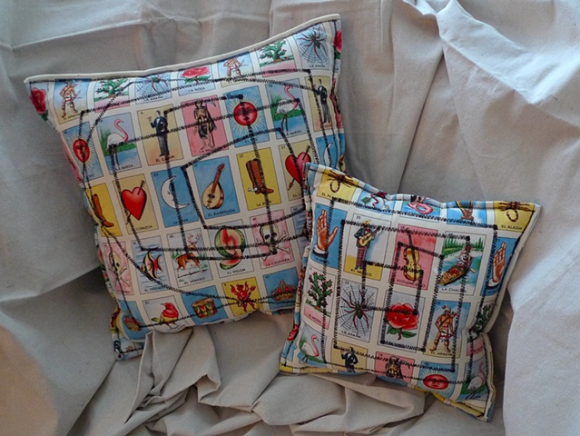 (Time Travel Pillows) Tarot/Black, Large and Small