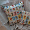 (Time Travel Pillows) Tarot/Yellow, Large and Small