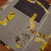 Wine Stained Quilt/ Back