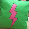 Green Pillow/ Pink Lightning