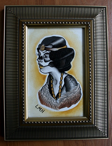 1920's skull girl