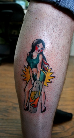 Pinup skateboard