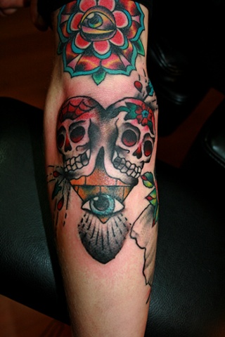 heart skulls