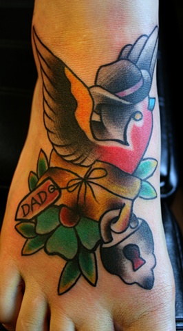 Dad bird foot