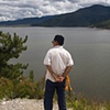 Atur overlooking seasonal lake