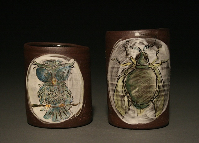 Owl and Beetle