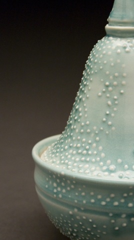Covered Jar Dotted detail