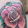 rose on shoulder