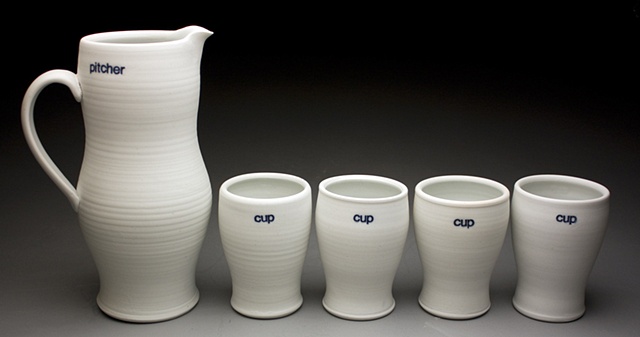 Pitcher with Cups