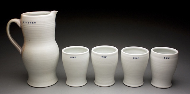 Pitcher with Cups