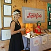 corinne and her drawings and wares: 2010 show
