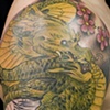 Dragon and Tiger coverup  in progress
