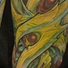 Biomech Thigh Tattoo