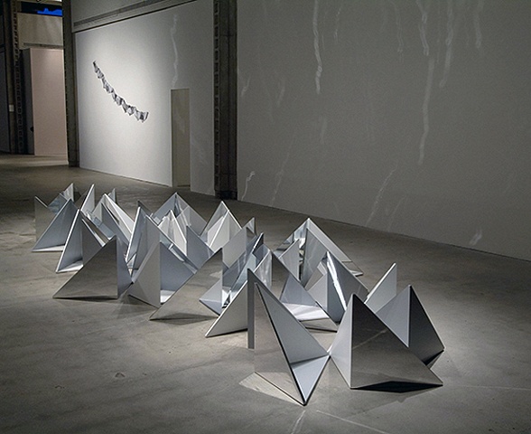 Pitch and Scale, rear view installation shot