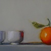 Orange with White Cups