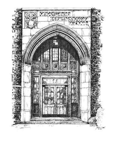 Cathedral Prep Main Entrance, Erie, PA USA