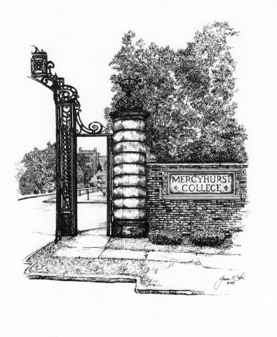 The Gates and Tower, Mercyhurst College, Erie, PA USA